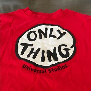 Universal Red Youth Tee. XS boy or girl. “Only Thing”